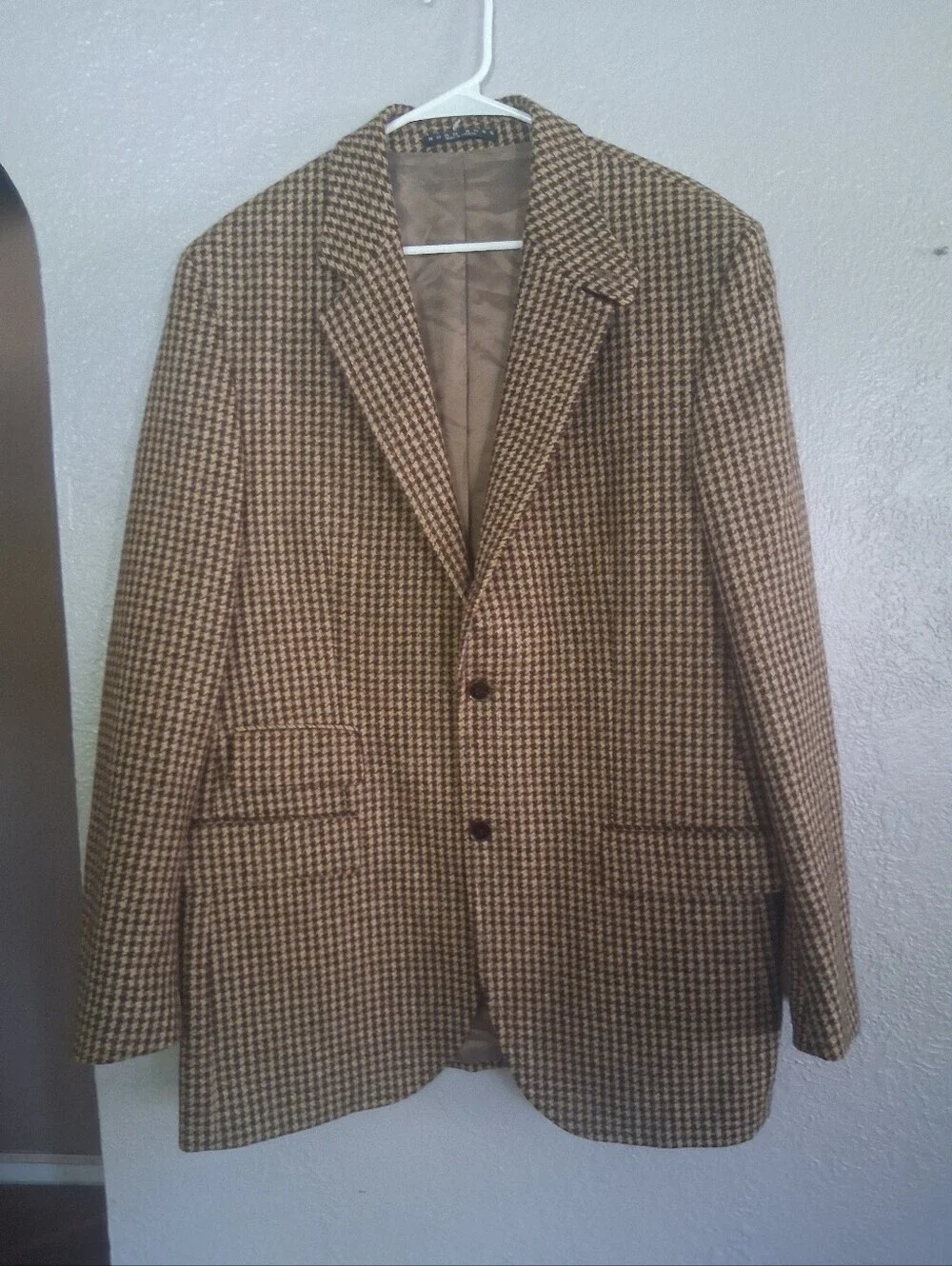 Hugo Boss Delon Houndstooth Blazer 44L jacket sport coat 100% Schurwolle Virgin